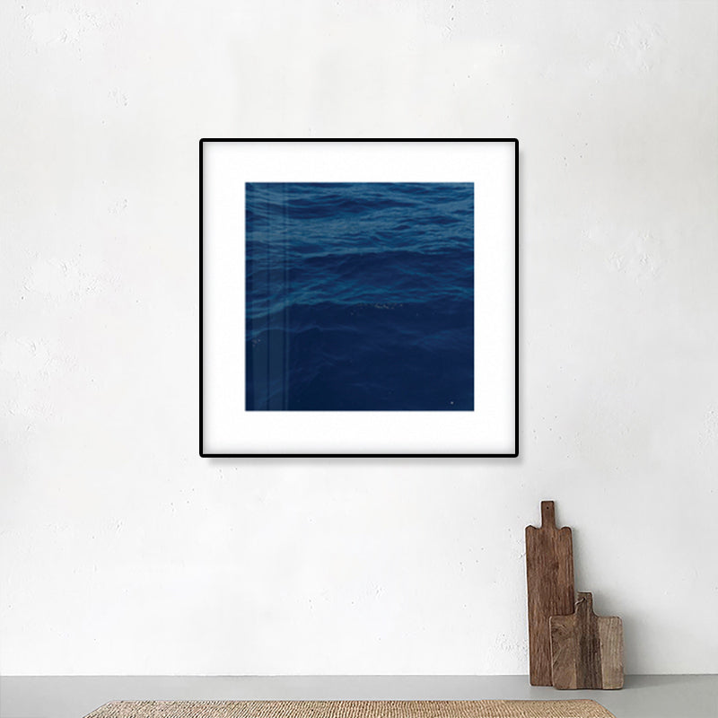 Sikunuo | Seascape Ocean Water Wall Art Tropics Textured Canvas in Blue for Home Interior