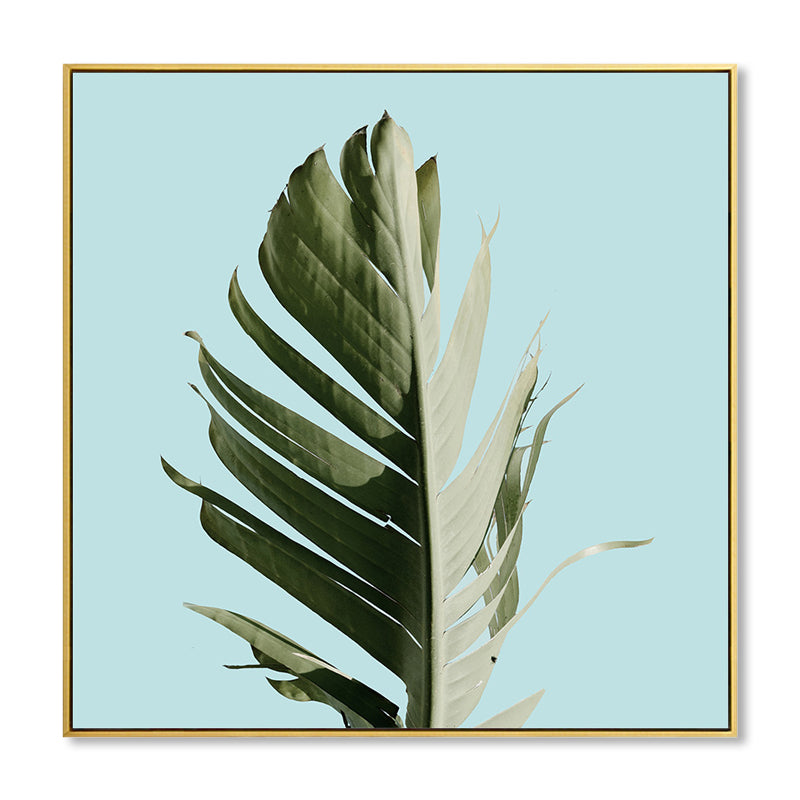 Sikunuo | Banana Leaf Canvas Tropics Aesthetics Botanics Wall Art Print in Green for Bedroom