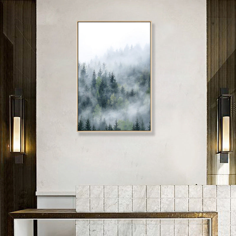 Sikunuo | Mysterious Forest Canvas Wall Decoration for Seating Area Photo Landscape Wall Decoration