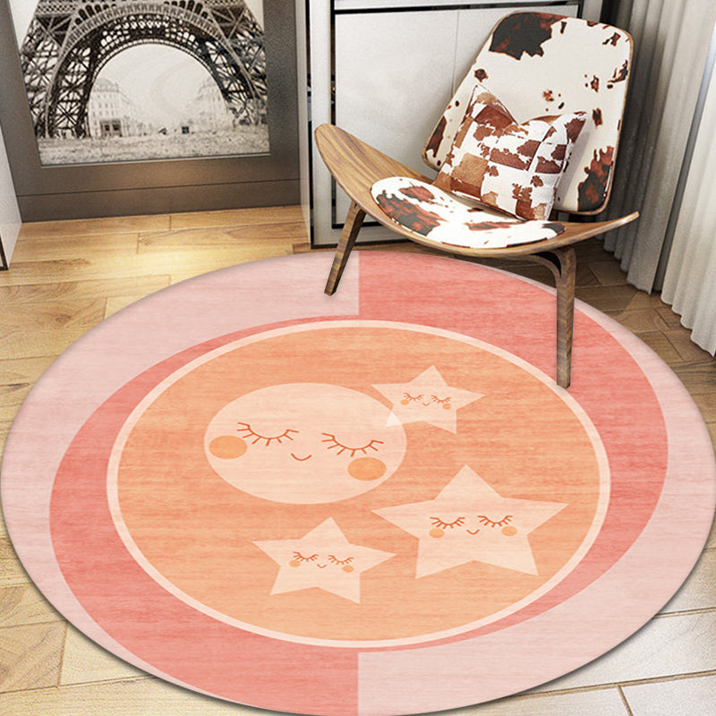 Sikunuo | Cameo Brown Modern Carpet Polypropylene Geometric Pattern Rug Pet Friendly Washable Non-Slip Carpet for Living Room