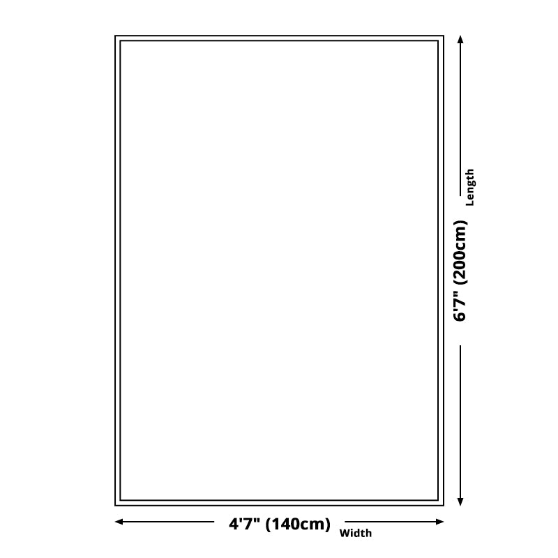 Sikunuo | Bedroom Rug Shabby Chic abstract pattern rug Polyester machine washable non-slip back rug