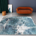 Sikunuo | Bedroom Rug Shabby Chic abstract pattern rug Polyester machine washable non-slip back rug