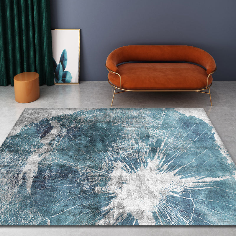 Sikunuo | Bedroom Rug Shabby Chic abstract pattern rug Polyester machine washable non-slip back rug