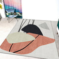 Sikunuo | Novelty Home Rug Multi Colors Abstract Carpet Polyester Washable Anti-slip Pet Friendly Rug