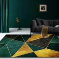 Sikunuo | Groener Nordic Area Rug Synthetic Geometric Pattern Rug Pet Friendly Washable Non-Slip Area Rug for Living Room