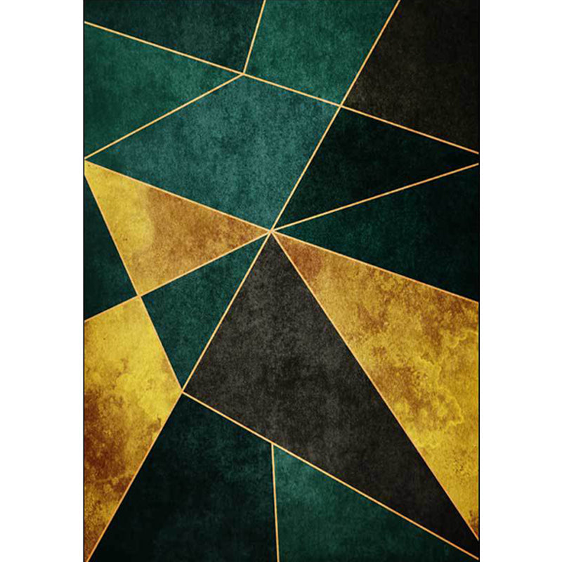 Sikunuo | Groener Nordic Area Rug Synthetic Geometric Pattern Rug Pet Friendly Washable Non-Slip Area Rug for Living Room