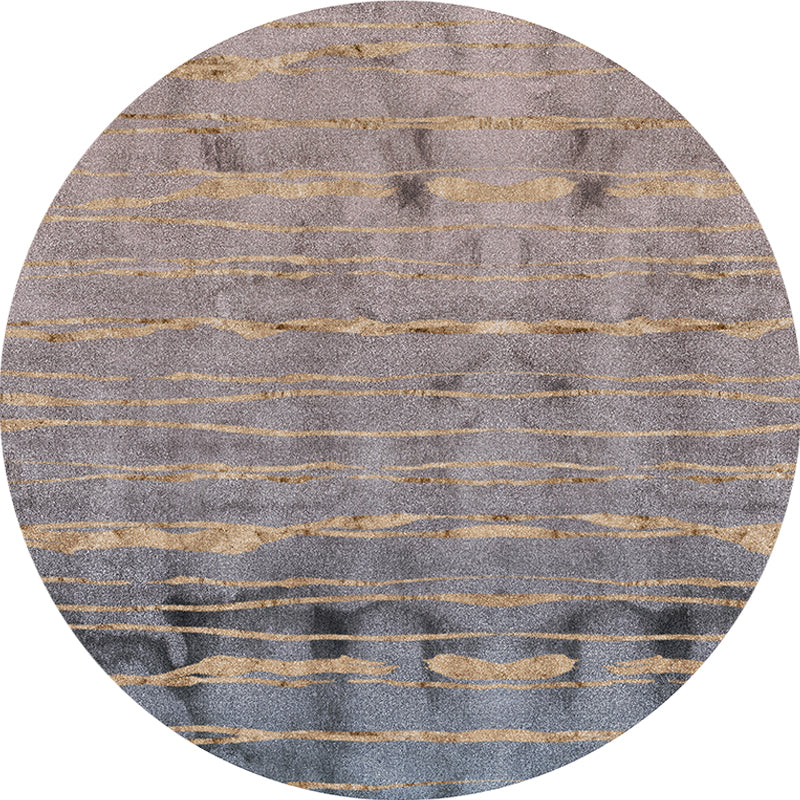 Sikunuo | Gray abstract rug polypropylene Shabby Chic rug washable non-slip backing rug for the living room