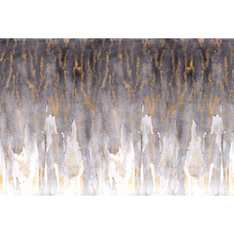 Sikunuo | Gray Bedroom Rug Modernism Abstract Rug Polyester Machine Washable Non-Slip Backing Rug