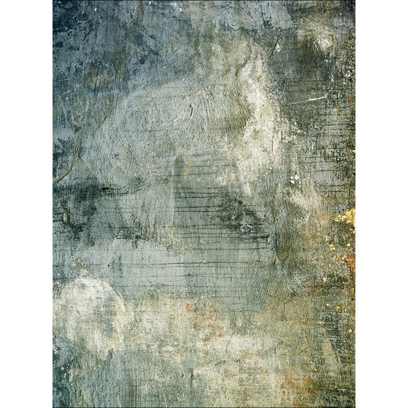 Sikunuo | Green Modernism Carpet Polyester Abstract Area Rug Pet-Friendly Washable Non-Slip Area Rug for Bedroom