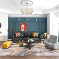 Sikunuo | Brown industrial carpet polyester radial pattern carpet pet-friendly washable non-slip carpet for the bedroom