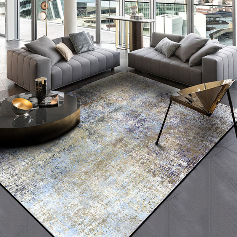 Sikunuo | Industrial abstract carpet polyester rug non-slip pet-friendly washable rug for living room