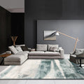 Sikunuo | Industrial Study Mat Multi Colors Abstract Watercolor Pattern Carpet Polyester Machine Washable Non-Slip Pet Friendly Area Rug