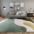 Sikunuo | Special Abstract Art Rug Soft Color Nordic Style Rug Polypropylene Stain Resistant Easy Care Rug for Home