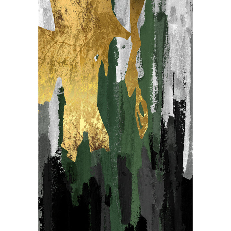 Sikunuo | Cyberpunk Living Room Carpet Multi Color Abstract Foil Streams Carpet Polyester Machine Washable Area Rug