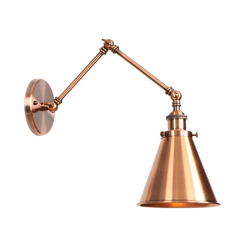 Sikunuo Industrial Swing Arm Wall Light Bronze/Copper