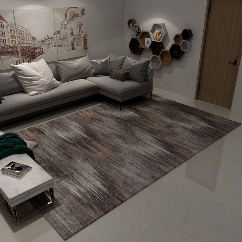 Sikunuo | Dark Cyberpunk Style Rug Polypropylene Tie Dye Printed Abstract Rug Non-Slip Back Washable Carpet for Room