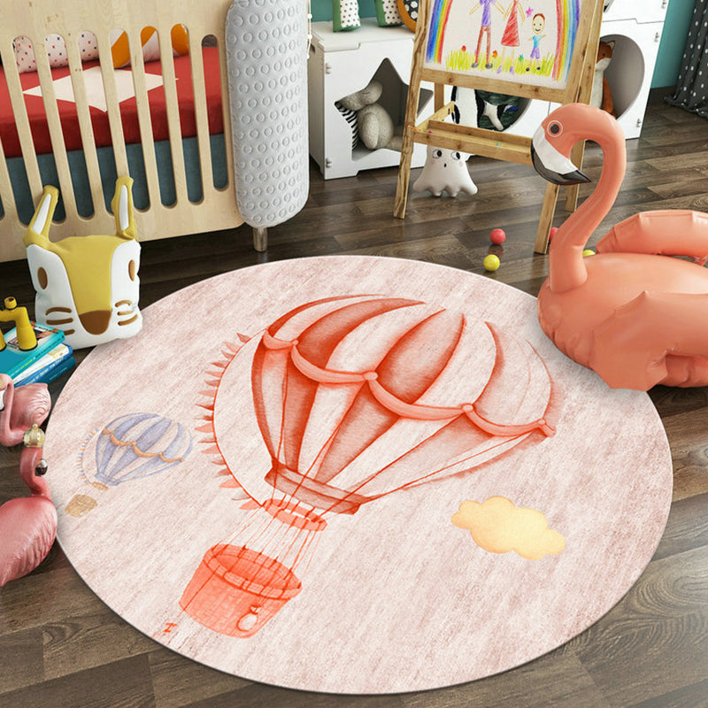 Sikunuo | Kids Wonderland Carpet Multicolor Polypropylene Rug Non-slip Pet-friendly Rug for Children's Room