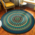 Sikunuo | Vintage Southwestern Carpet Light Green Americana Carpet Polyester Machine Washable Carpet for Living Room