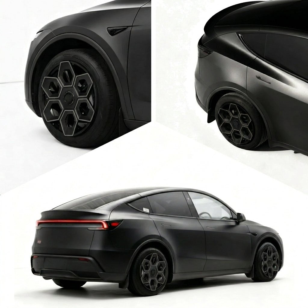 19" Hexa Honeycomb Wheel Covers for Model Y / Model Y Juniper | Sikunuo