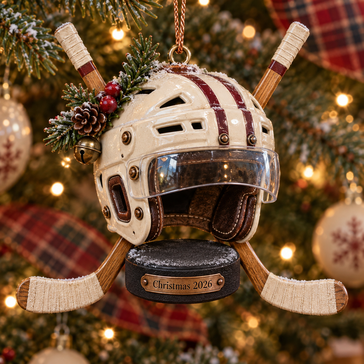 2026 Hockey Christmas Ornaments