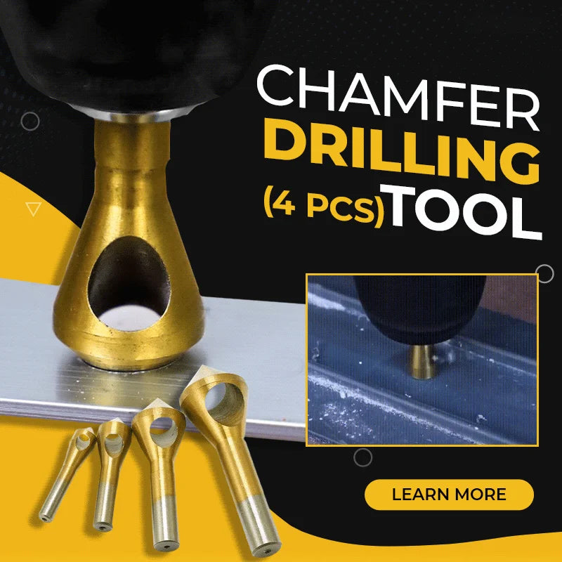 Sikunuo | Titanium Coated Countersink Chamfer Tool（4 PCS）
