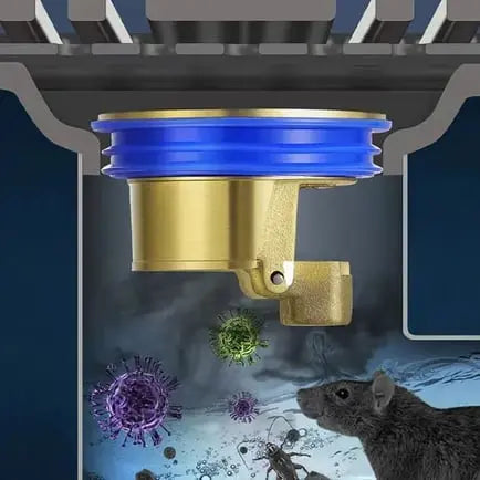 Sikunuo | Anti-Odor Drainage Core made of Brass – Reliably Stops Drain & Pipe Odors