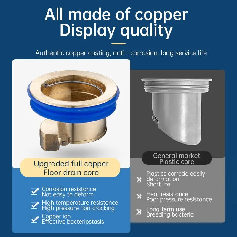 Sikunuo | Anti-Odor Drainage Core made of Brass – Reliably Stops Drain & Pipe Odors