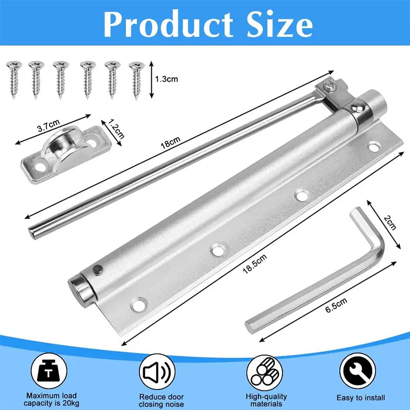 Sikunuo | Automatic door hinge with self-reset – Safe & Quiet