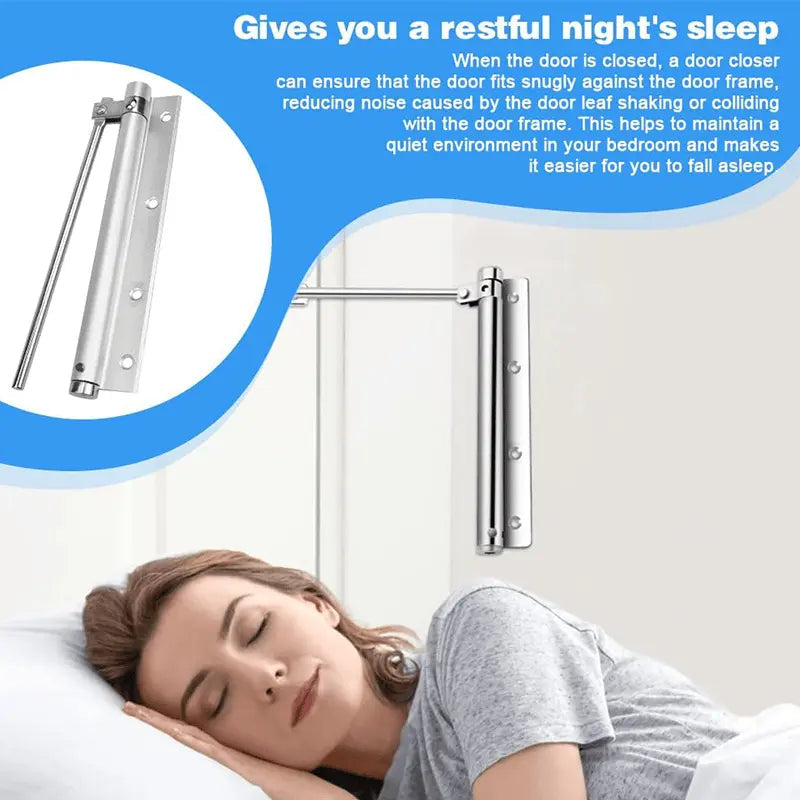 Sikunuo | Automatic door hinge with self-reset – Safe & Quiet