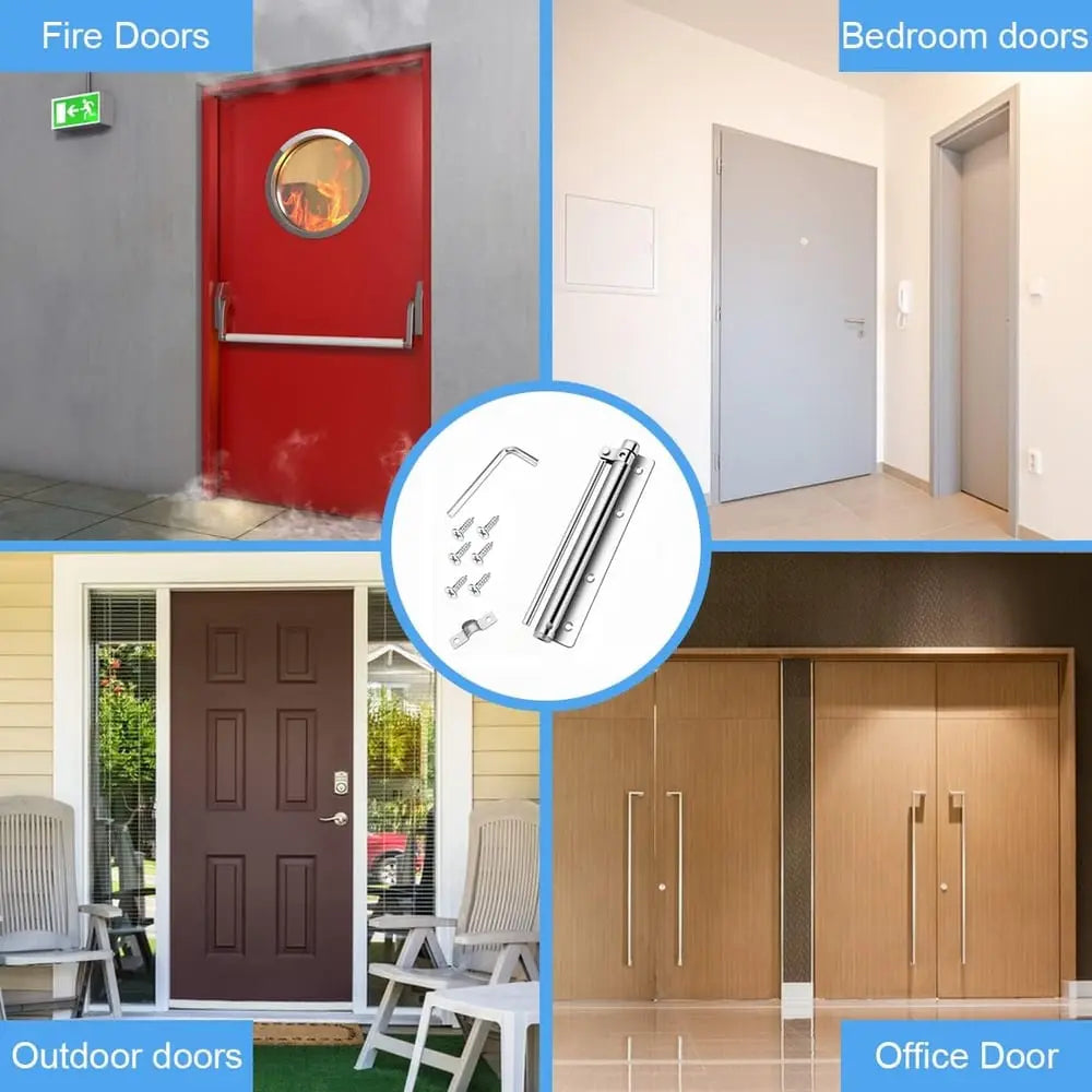 Sikunuo | Automatic door hinge with self-reset – Safe & Quiet