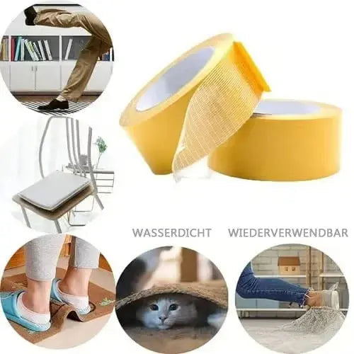 Sikunuo | Double-Sided Transparent All-Purpose Tape - Can be removed without residue