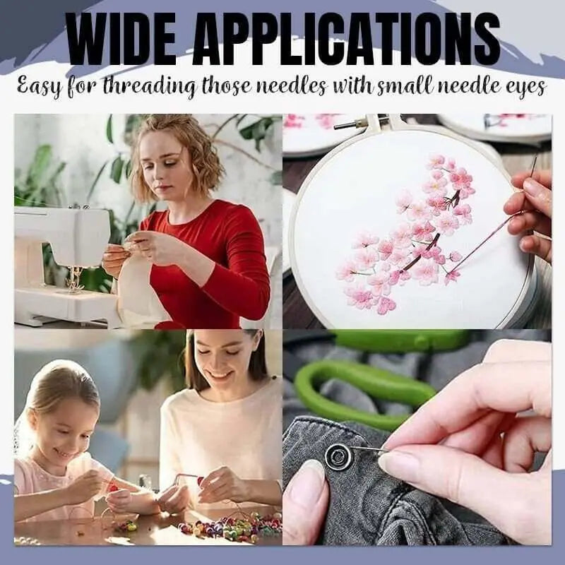 Sikunuo | Simple Needle Threader – No Frustration & No Eye Strain