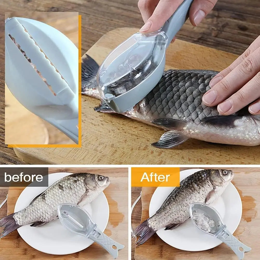 Sikunuo | Fish scale remover with catch lid