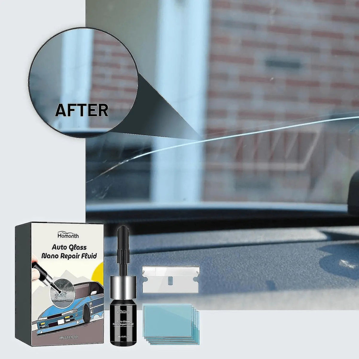Sikunuo | Glass Repair Kit – Restore glass surfaces to perfect clarity