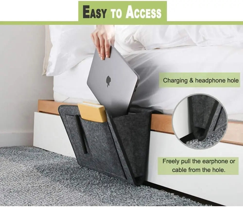 Sikunuo | Hanging Bed Organizer – Space-saving Storage with Large Pockets