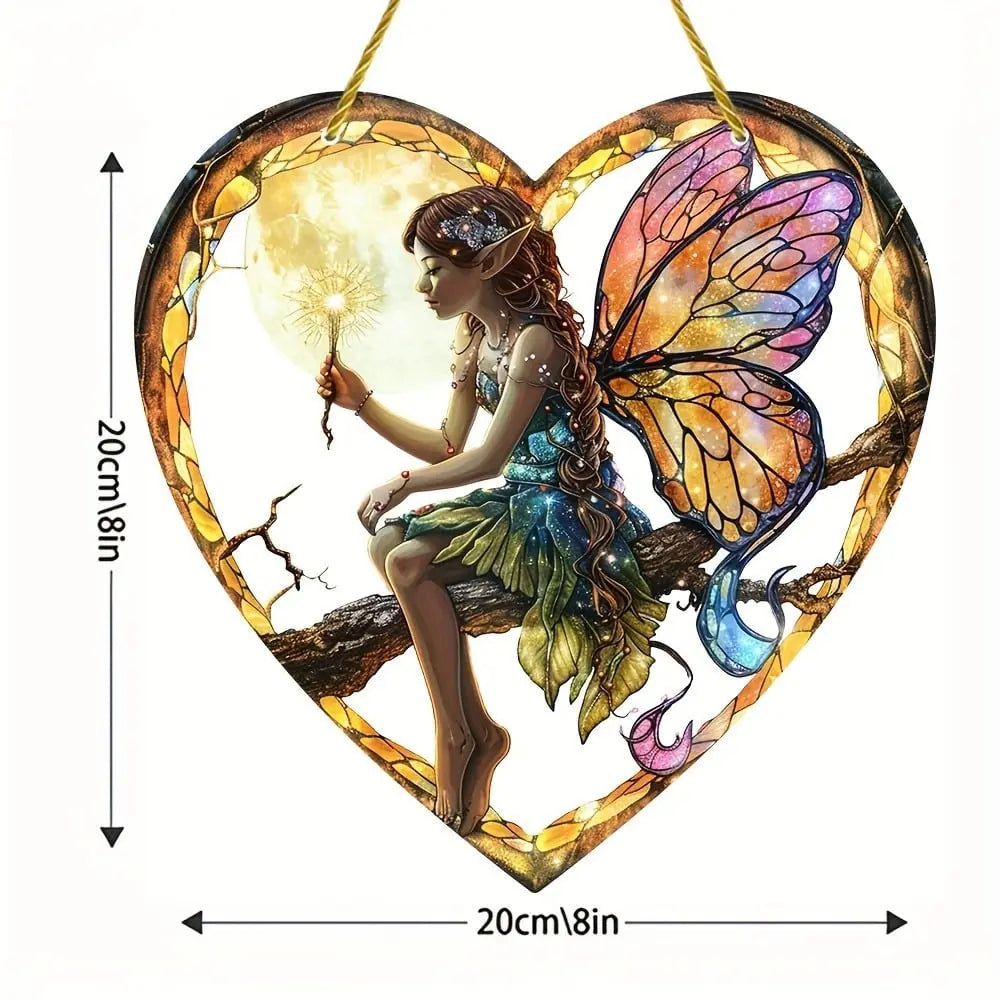 Sikunuo | Heart-shaped Elf Light Catcher – Enchanting Home Decoration