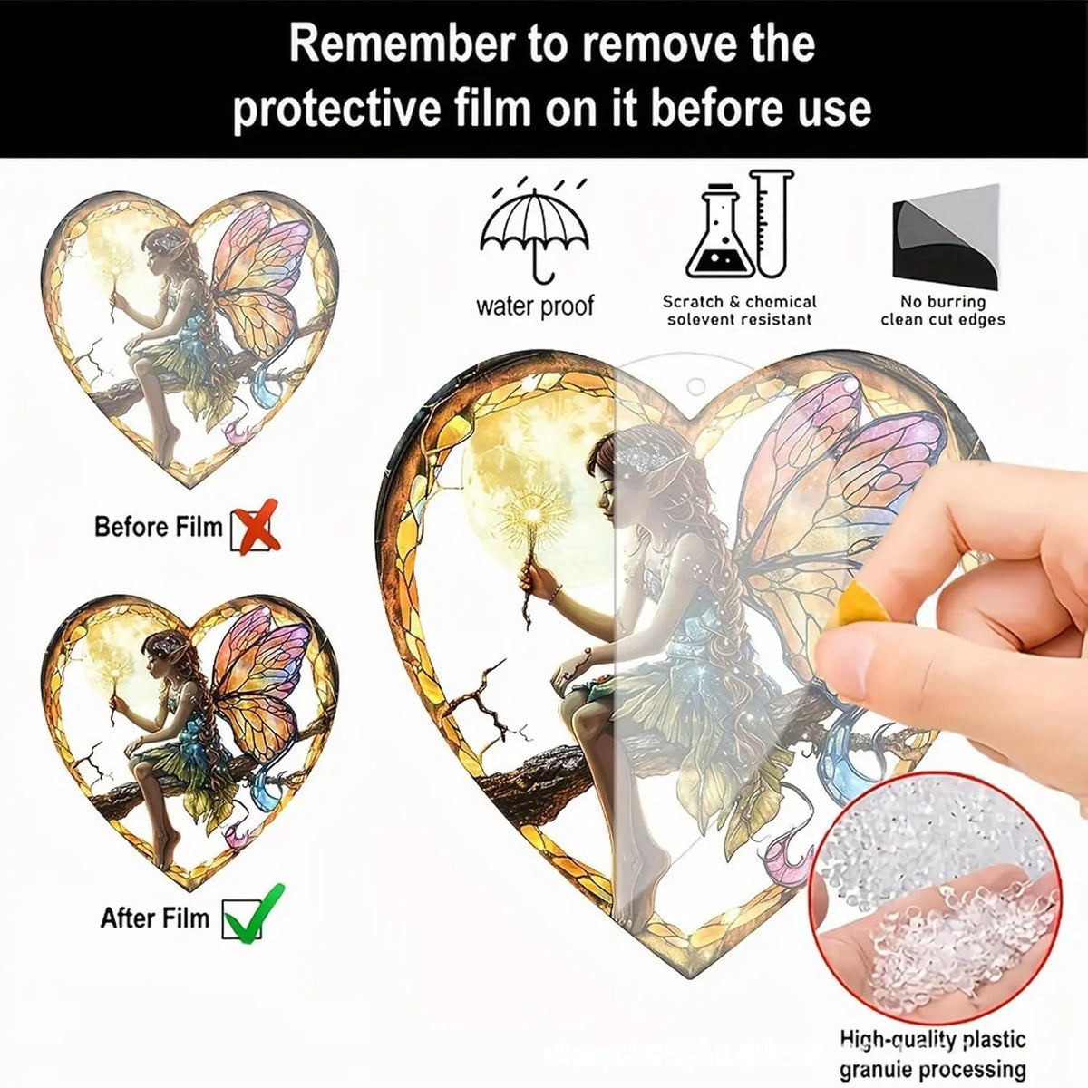 Sikunuo | Heart-shaped Elf Light Catcher – Enchanting Home Decoration