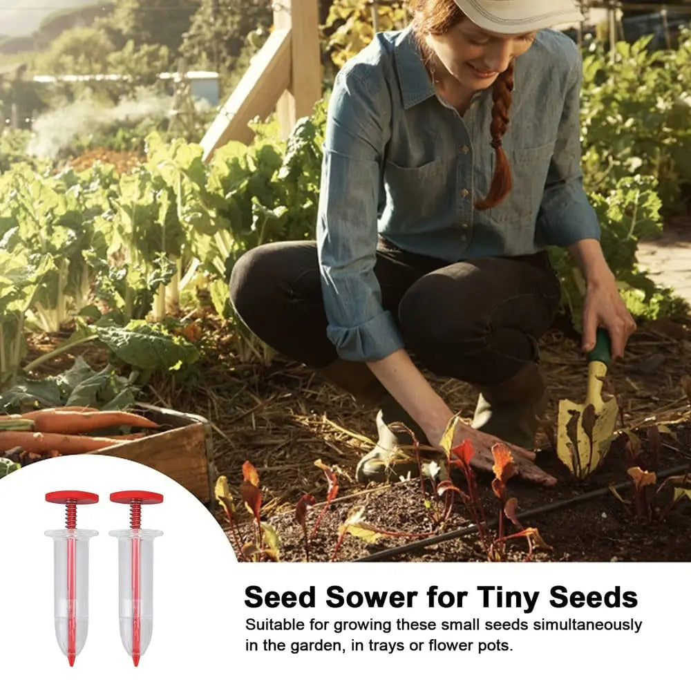 Mini Seed Spreader with Adjustable Dosage for Fine Seeds