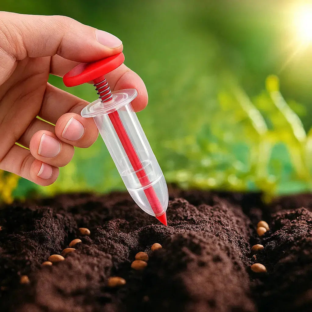 Mini Seed Spreader with Adjustable Dosage for Fine Seeds