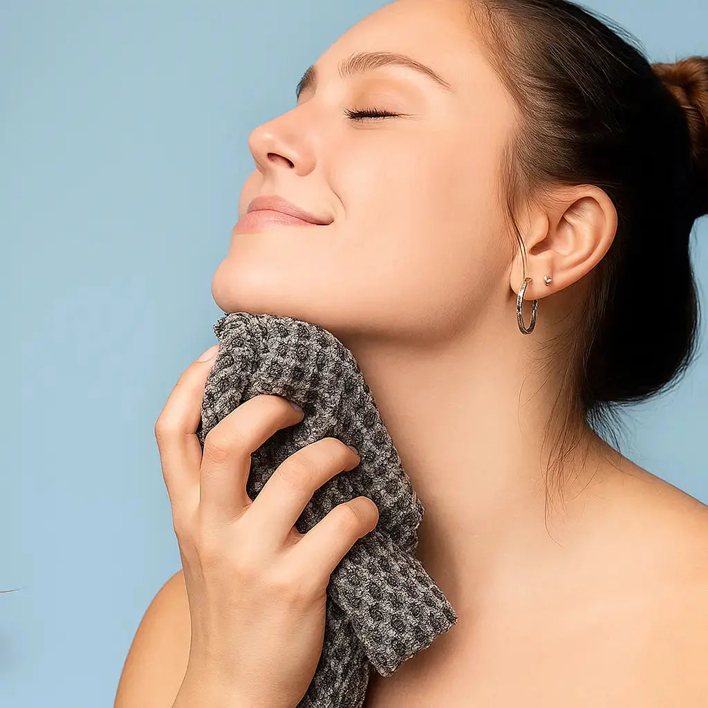 Sikunuo | Peeling Shower Towel with Silver Ions – Deep Cleaning & Gentle Exfoliation