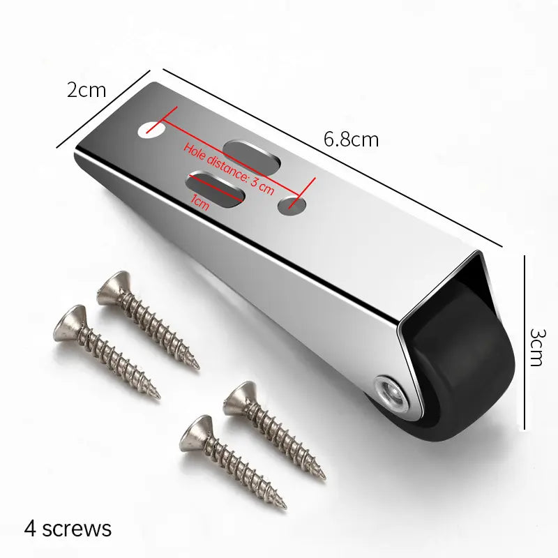 Sikunuo | Swivel Door Roller with Long Bracket – Quiet & Scratch-Free