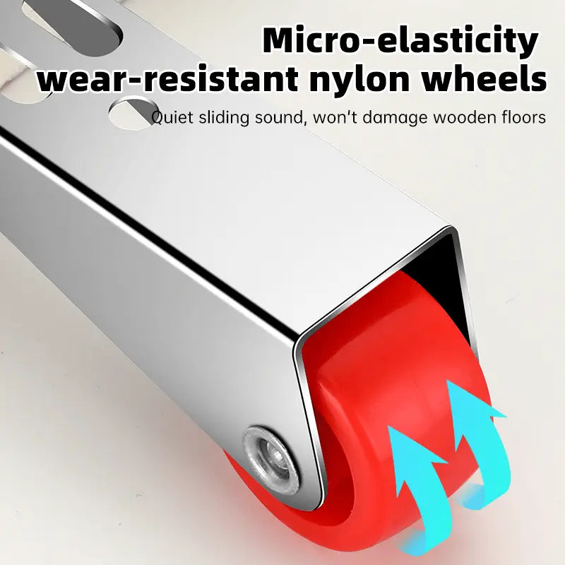 Sikunuo | Swivel Door Roller with Long Bracket – Quiet & Scratch-Free