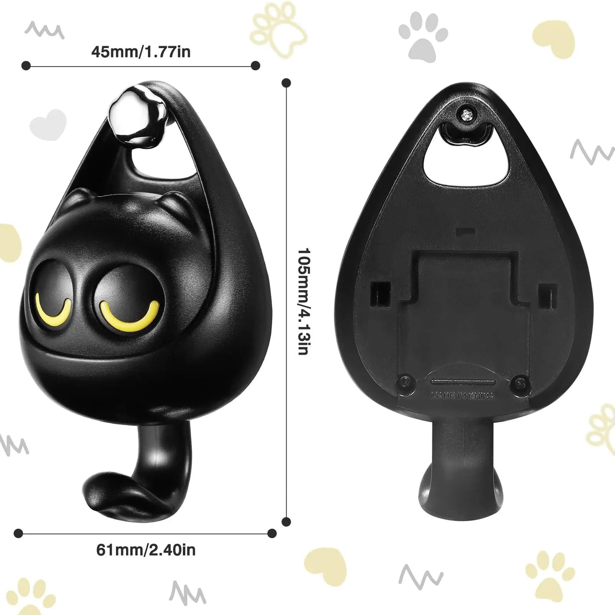 Sikunuo | Self-adhesive Cat Hooks – Cute, Sturdy & No Drilling