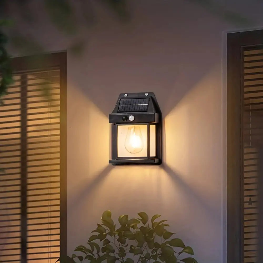 Sikunuo | Solar wall light for outdoor use – With motion sensor & twilight automation