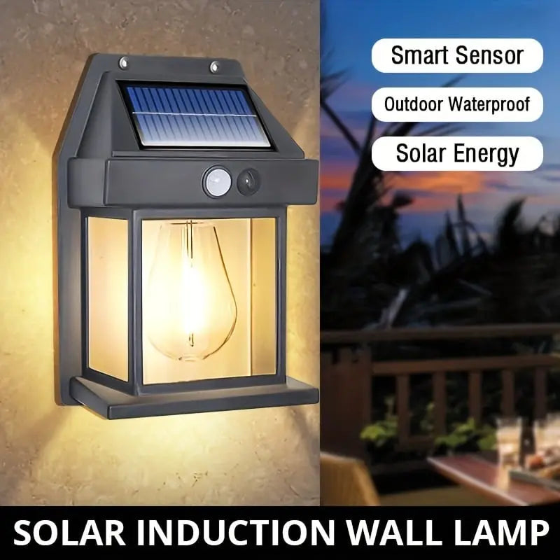 Sikunuo | Solar-powered LED outdoor wall light – Perfect for gardens, patios, garages, and entrances