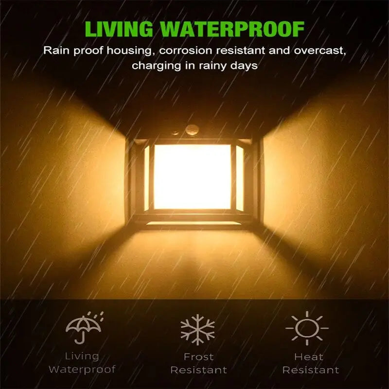 Sikunuo | Solar-powered LED outdoor wall light – Perfect for gardens, patios, garages, and entrances