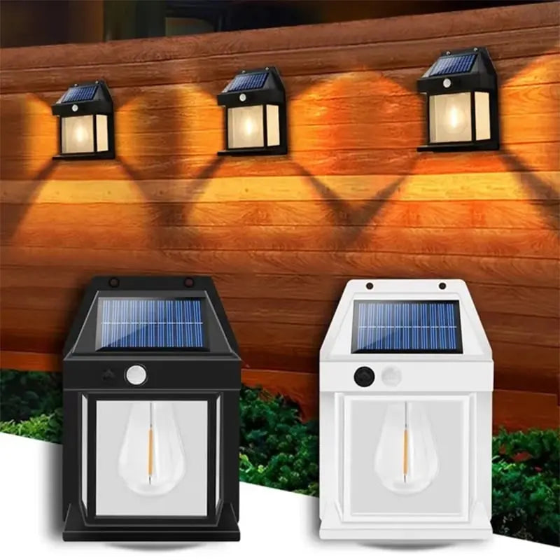 Sikunuo | Solar-powered LED outdoor wall light – Perfect for gardens, patios, garages, and entrances