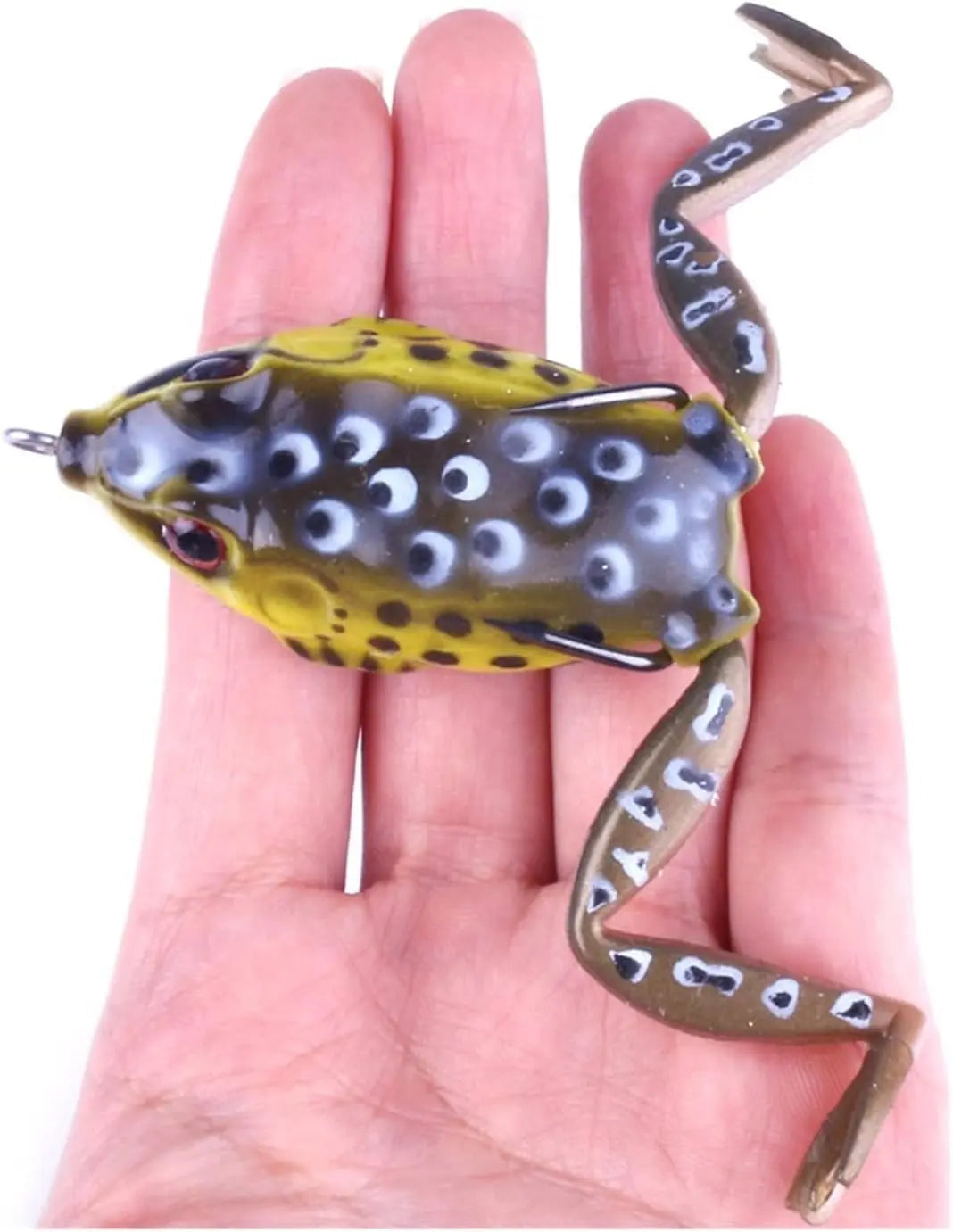 Sikunuo | Ultimate Frog Lure Popper – With Propeller Feet for Realistic Swimming Motion