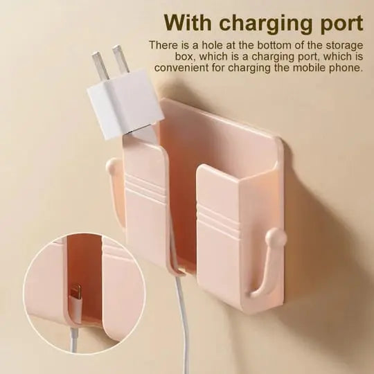 Sikunuo | Wall mount for phone & remote control – Practical 2-in-1 organizer