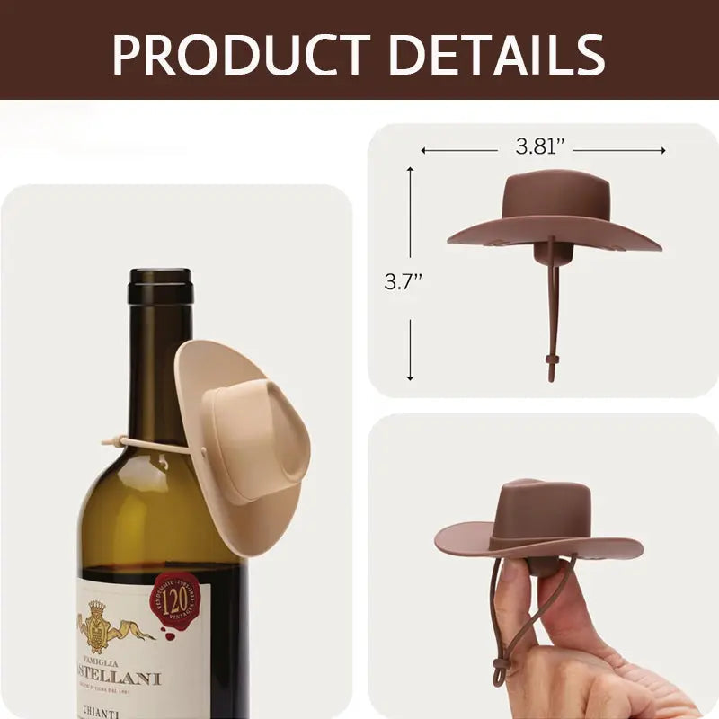 Sikunuo | Wine Bottle Stopper in Cowboy Hat Design – Tight, Stylish & Original